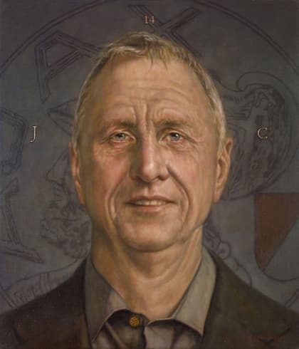 Johan Cruyff, werk van Arjan van Gent