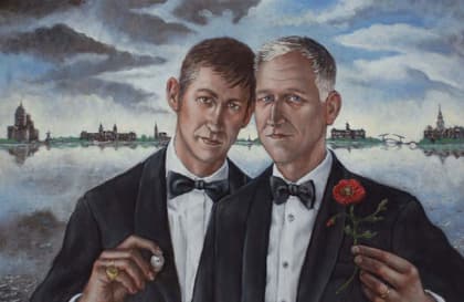 Tweeherenmetparelenpapaver, werk van Frans Franciscus