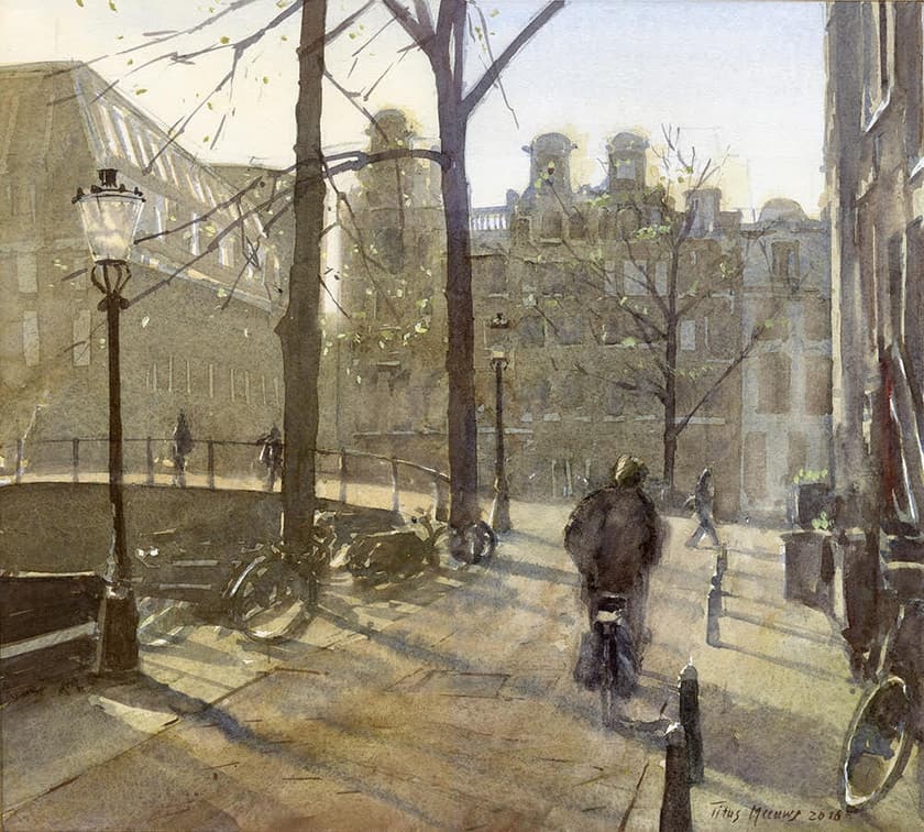 Kloveniersburgwal Amsterdam, werk van Titus Meeuws